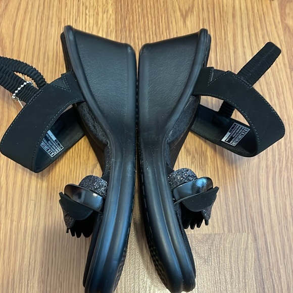 Skechers Cali Rumblers City Dash Slingback Wedge Sandals. Black. Size 9. NWT! - Picture 6 of 16